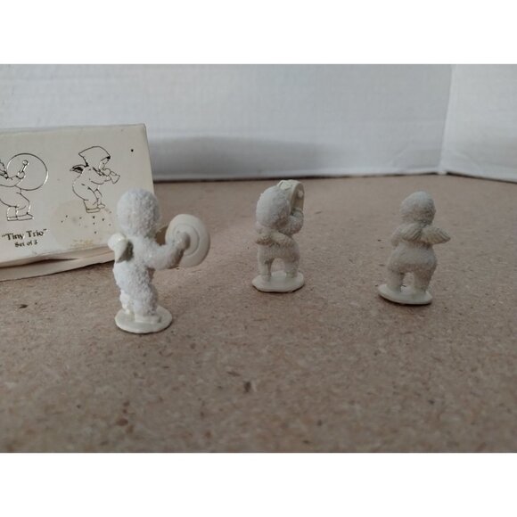 Snowbabies Miniatures "Tiny Trio" Handpainted Pewter Set - Picture 4 of 6